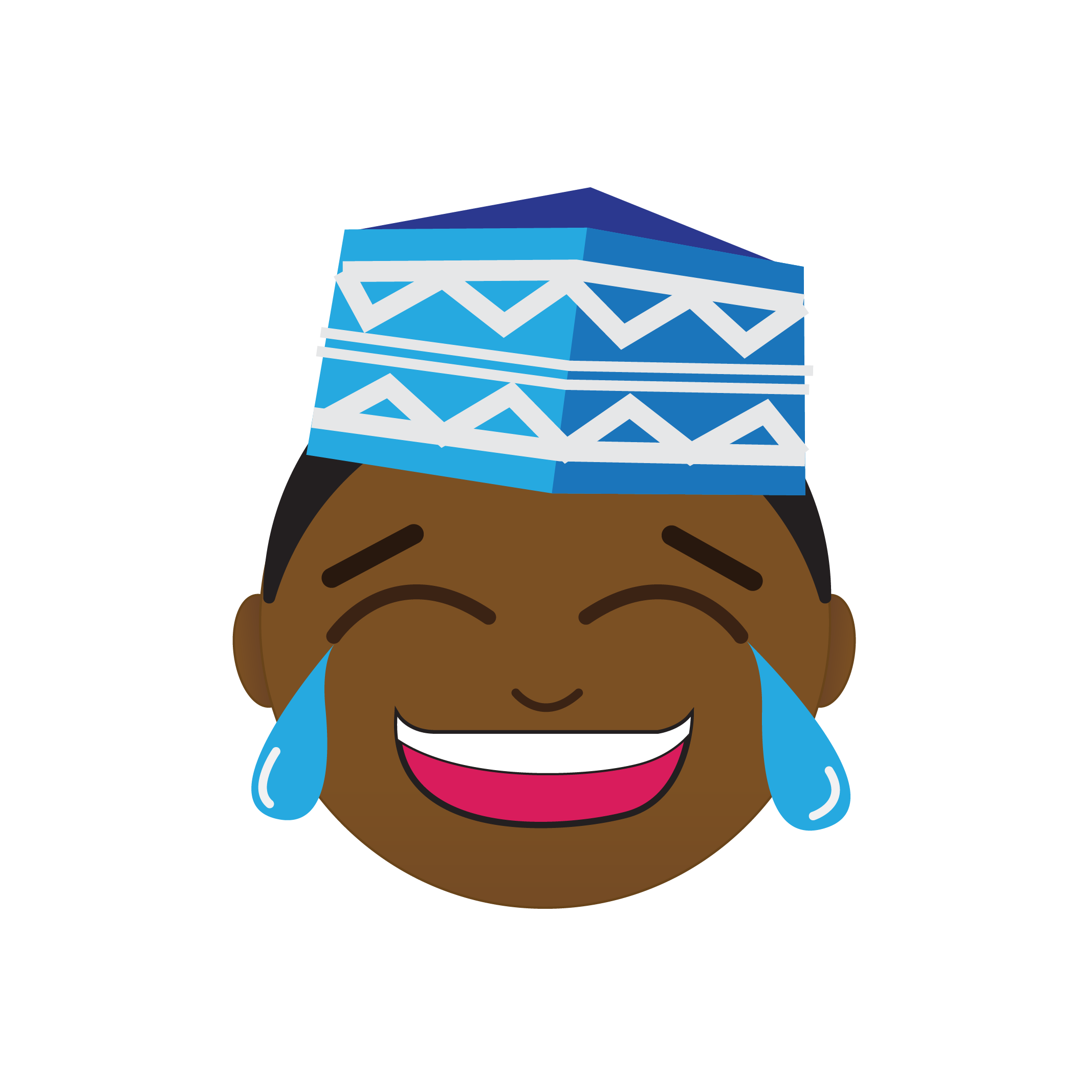 AfroStickers dancing character